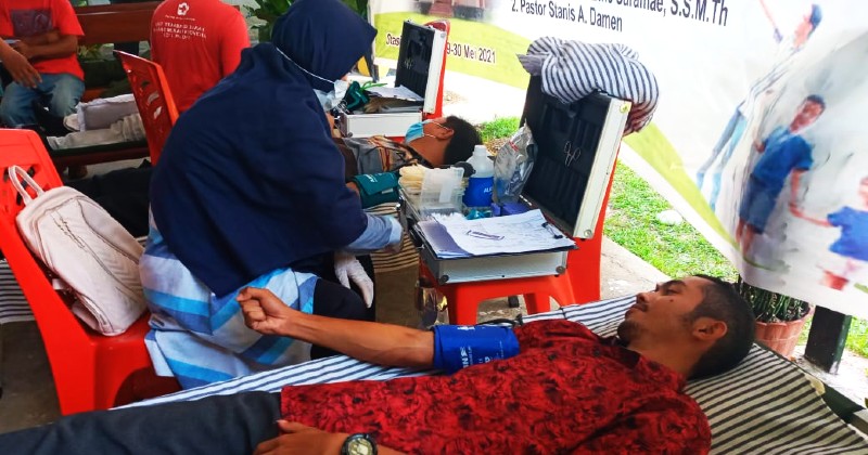 Hari Donor Darah Sedunia, PMKRI Palopo Lakukan Kegitan Donor Darah