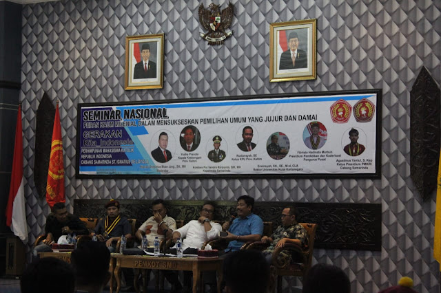 Gelar Seminar Nasional PMKRI Samarinda Ajak Kaum Milenial Sukseskan Pemilu