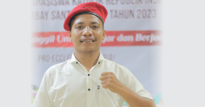 Raynoldus Goa Dhari Terpilih sebagai Ketua Presidium PMKRI Cabang Mbay periode 2023/2024